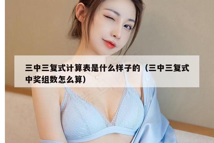 三中三复式计算表是什么样子的(三中三复式中奖组数怎么算)